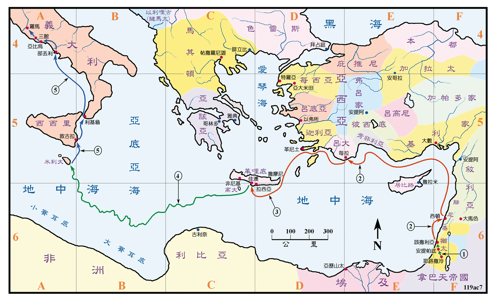 耶路撒冷地图高清图片